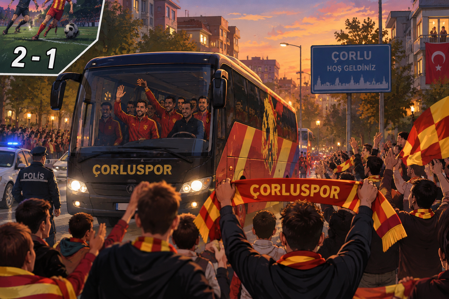 Çorluspor deplasmandan 3 puanla döndü