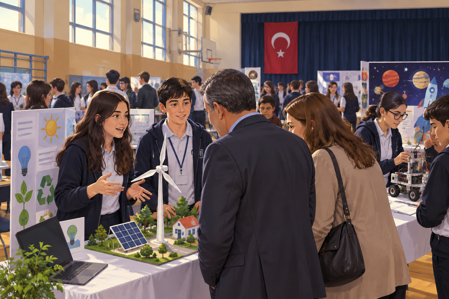 Okullarda bilim fuarı heyecanı