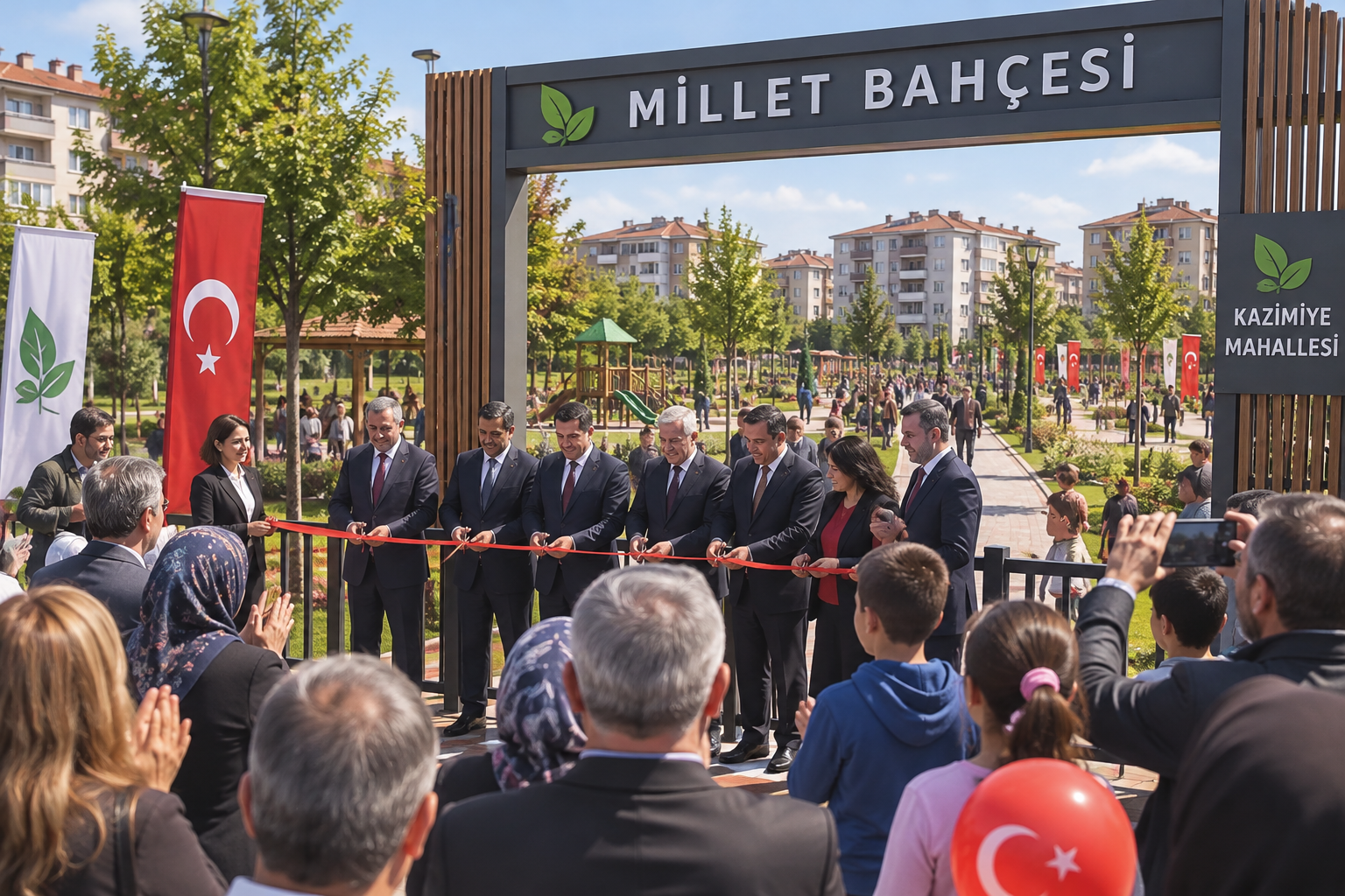Çorlu'ya yeni millet bahçesi açıldı